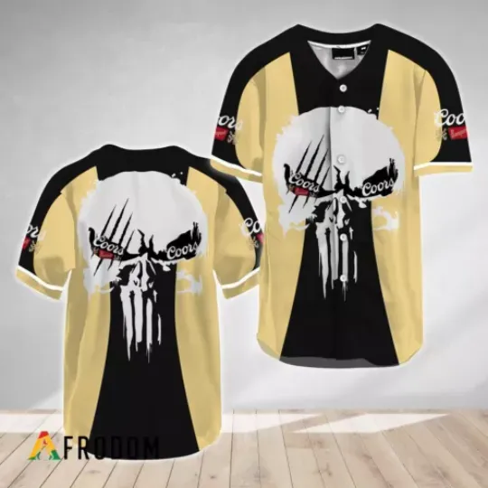 Ghost Head White Skull CCOORS Banquet Baseball Jersey Shirt