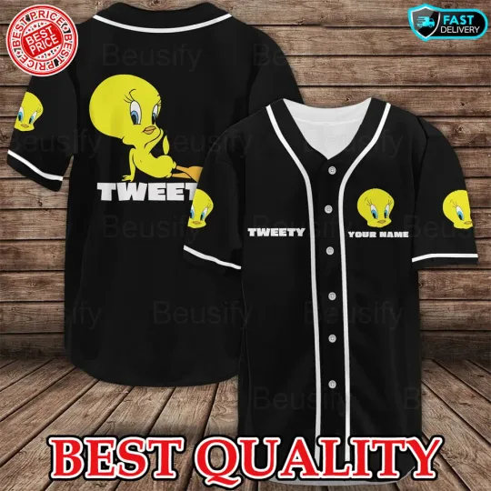 Personalized! Be Happy Tweety Bird Gift For Fans 3D Jesey Shirt Best Price