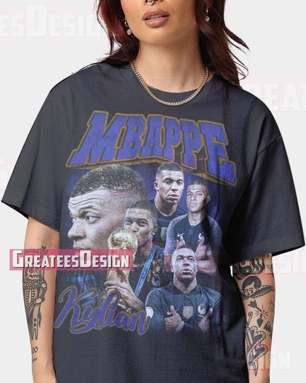 Limited Kylian Mbappe T-shirt, Vintage Shirt, Oversize Shirt