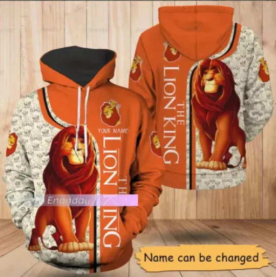 Disney Simba 3D HOODIE Halloween Gift Christmas Gift