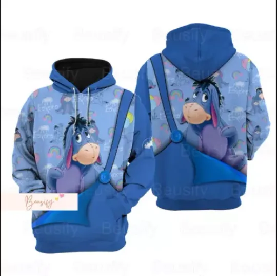 Disney Donkey 3D HOODIE Halloween Gift Christmas Gift