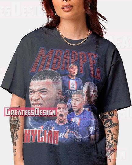 Limited Kylian Mbappe T-shirt, Vintage Shirt, Oversize Shirt