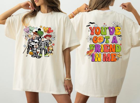 You've Got a Friend In Me Shirt,Toy Story Halloween Shirt,Toy Story Skeleton, Disney Halloween Shirt, Halloween Friends Shirt