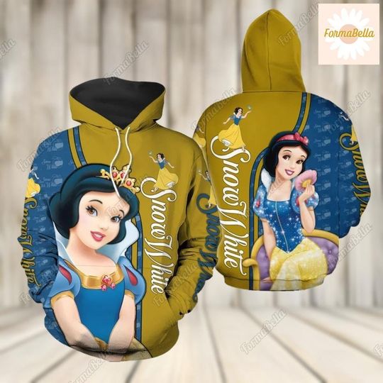 Halloween Snow White Hoodie/Leggings, Seven Dwarfs Shirt, Disney Princess 3D Hoodie