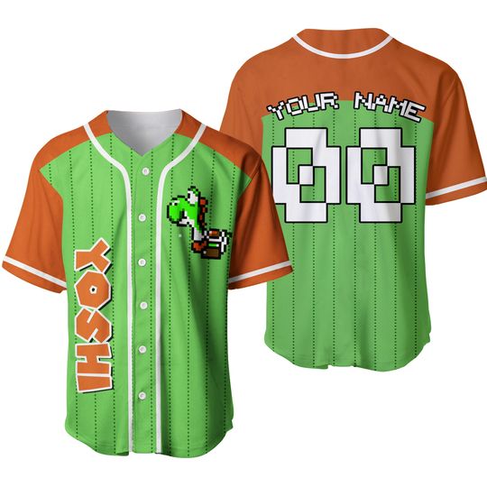 Custom Yoshi  Arcade, Personalized Collection Jersey, Disney Jersey
