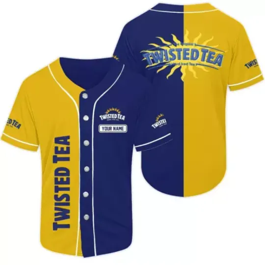 Personalized Twisted Tea Baseball Jersey Shirt, Twisted Tea Lovers Shirt Gift
