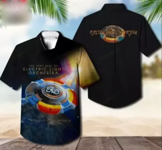 Electric Light Orchestra All Over The World Hawaiian Shirt Short Sleeve