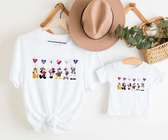 Mickey and Friends Shirt, Disney Cruise Shirt, Disney Balloon Shirt, Family Vacation 2024 Shirt,Disney Cruise Group Shirt