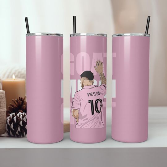 Lionel Messi Tumbler, Lionel Messi Tumbler Wrap 20oz, Lionel Messi