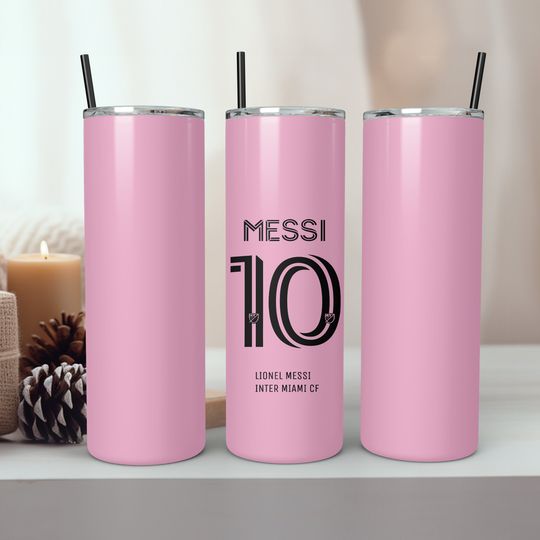 Lionel Messi Tumbler, Lionel Messi Tumbler Wrap 20oz, Lionel Messi Tumbler