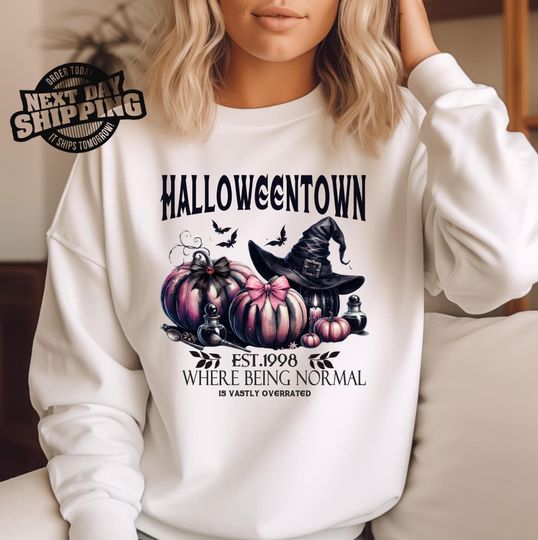 Where Being Normal Is Vastly Overrated Shirt, Halloween Town Pumpkin Shirt