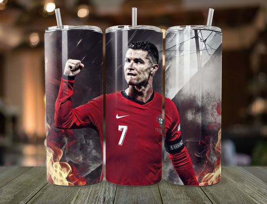 Ronaldo Tumbler Wrap, CR7, Portugal Ronaldo, Sports Tumbler