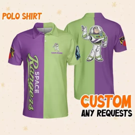 Personalize buzz lightyear Great polo, Mens Golf Polo Shirt, Disney Performance Shirt