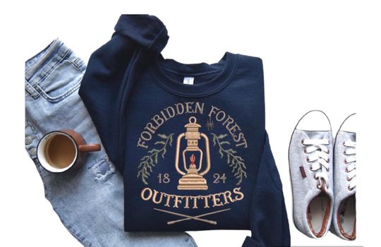 Embroidered Crewneck sweater gift round neck sweatshirt