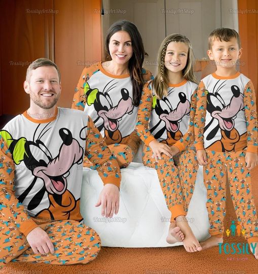 Goofy Family Matching Pajamas, Disney Dog Pajamas, Goofy Movie Matching Pajamas Set