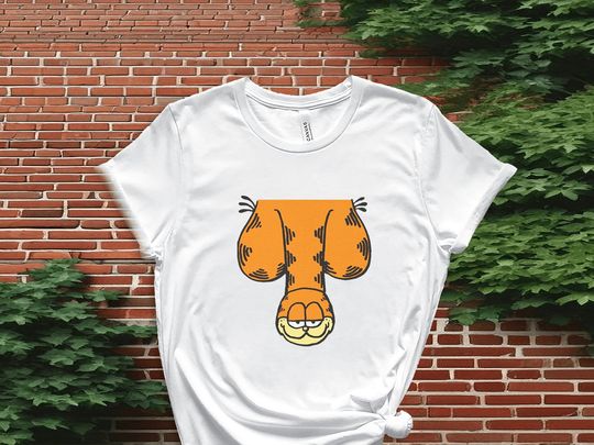garfield T-Shirt | Cotton Short Sleeve Shirt | Cartoon Movie Shirt | Best Gift For Friend
