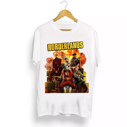 Borderlands 2024 Movie T-Shirt | Cotton Short Sleeve Shirt | Cartoon Movie Shirt | Best Gift For Friend