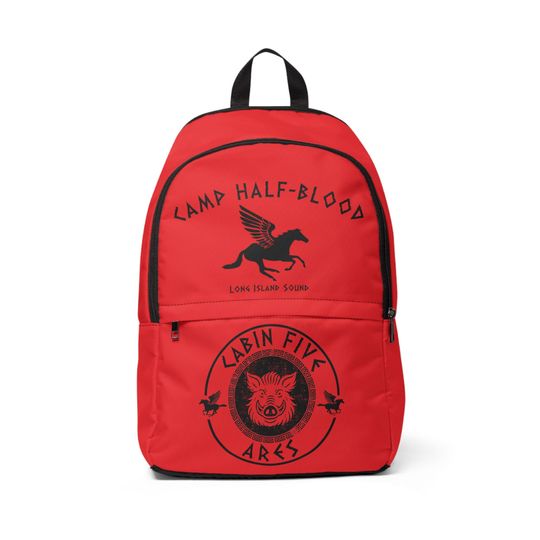 Camp Half-Blood Cabin 5 Team Colors Backpack | Ares | Percy Jackson | Heroes of Olympus