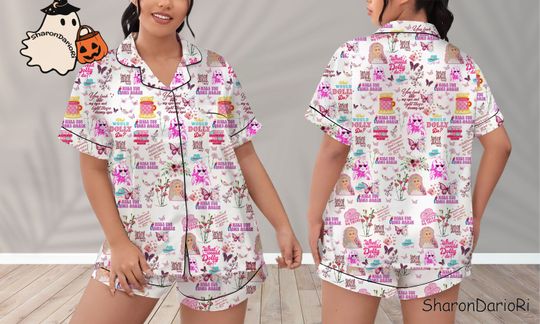 Dolly Parton Pajamas Short Set, Dolly Parton Pajamas Set, Holiday Pajamas Set, Pajamas Pants, Women Pajamas, Sleepwear Pyjamas