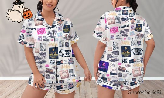 Jelly Roll Pajamas Short Set, Jelly Roll Pajamas Set, Holiday Pajamas Set, Pajamas Pants, Women Pajamas, Sleepwear Pyjamas