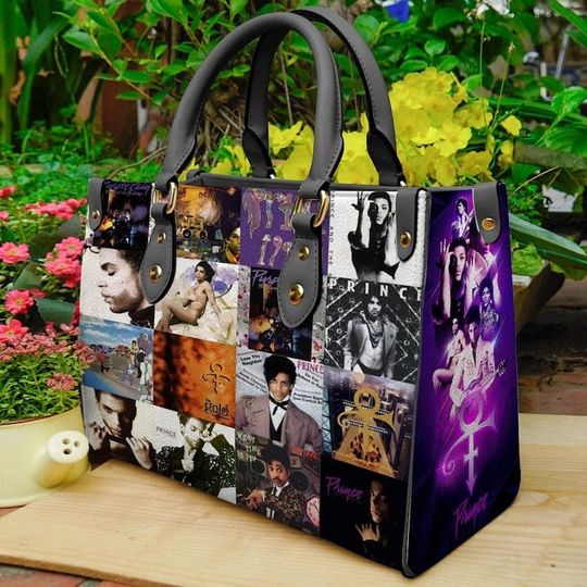 Prince Leather HandBag ,Prince Handbag Love Singer,Music Leather Bag,Travel handbag,Teacher Handbag,Handmade Bag,Vintage Bags