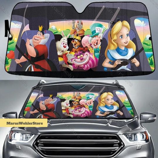 Alice In Wonderland Sun Shade, Disney Alice Car Sunshade