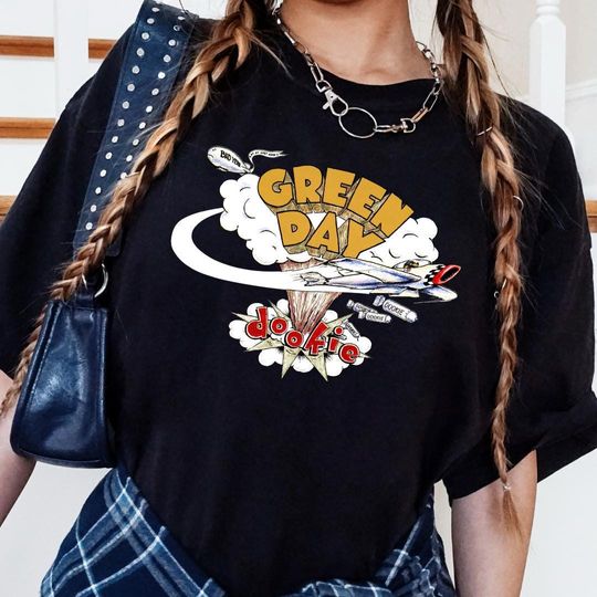 Green Day Dookie Album T-shirt - Green Day Band Shirt - Dookie Album Tee - Nu-metal Band T-shirt