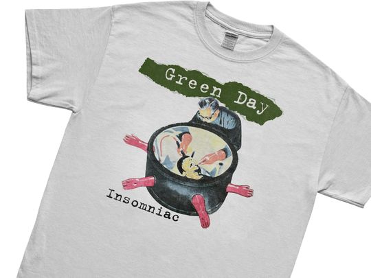 Green Day Insomniac T-Shirt, Green Day Billie Joe Armstrong Tee, Green Day American Idiot Merch