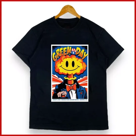 Green Day Parc Jean-Drapeau Montreal QC Aug 3 2024 Poster shirt