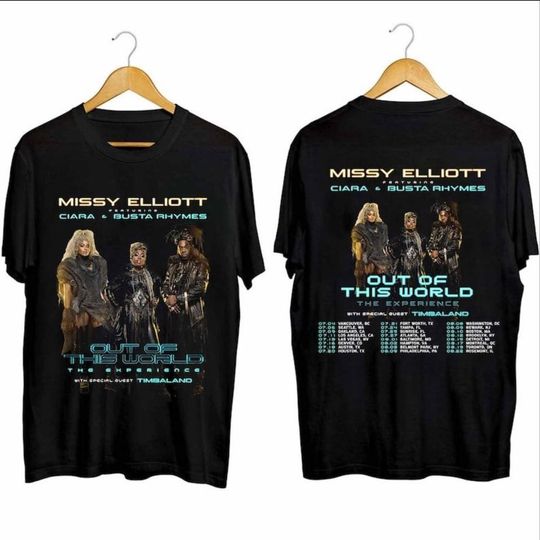 2024 Tour Missy Elliott x Ciara & Busta T-Shirt, Out of This World 2024 Tour Shirt V5, Missy Elliott Rap Tour Merch, Missy Elliott Fan Gift