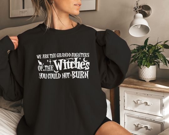 Salem Witch Trials Halloween Sweatshirt EMBROIDERED