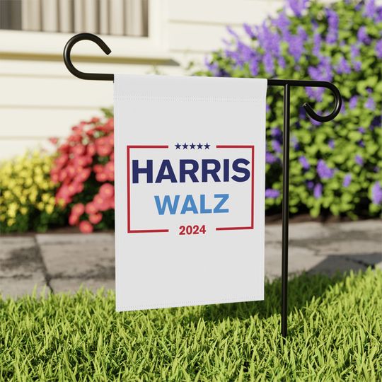 Harris Walz for President 2024 Garden Flag, Kamala Walz 2024 Garden Flag, Kamala For President Flag Kamala Harris 2024 Kamala Yard Flag