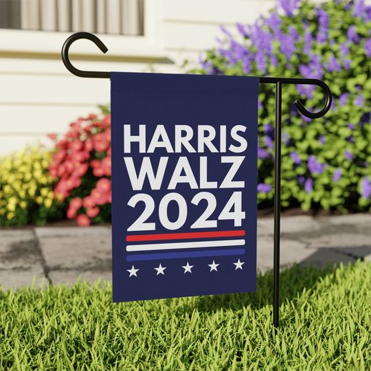 Harris Walz Garden Flag, Harris Walz 2024 Garden Flag, Kamala Harris Garden Flag, Democrat Garden Flags, Political Yard Flag, Election 2024