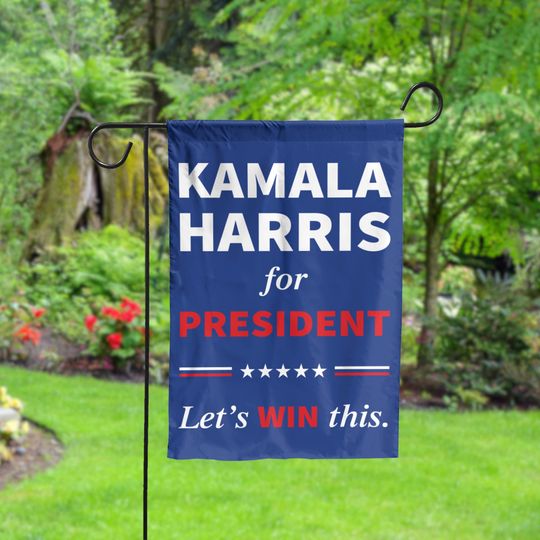 Kamala Harris For President Flag, Kamala Harris 2024 Flags, Let's Win This, Vote Presidential Election 2024, Garden & House Decoration