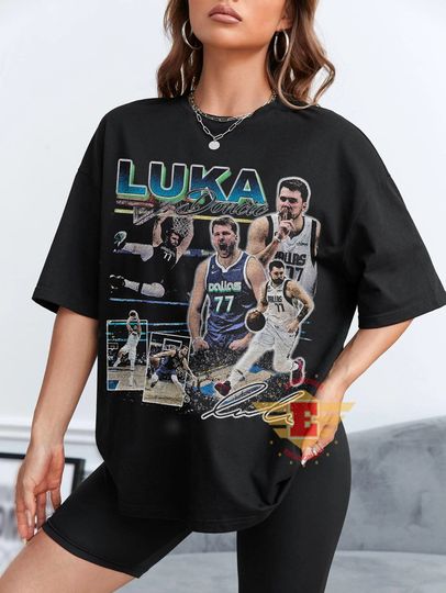 Luka Doncic Shirt - Dallas 90s Vintage x Bootleg Style Rap Tee, Gifts for Him and Her, Unisex