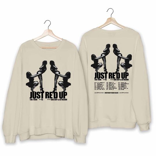 YG 2024 Just Re'd Up Tour Shirt, Rapper YG Fan Shirt, YG 2024 Rap Tee Shirt, Just Re'd Up Tour 2024 Shirt