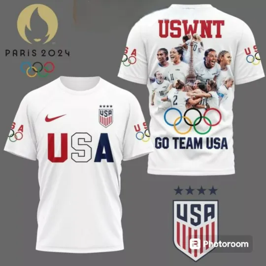 Olympic Paris 2024 US Women’s National Team 3D T- Shirt | Olympic Support Shirt | Team USA Olympic 2024 Shirt