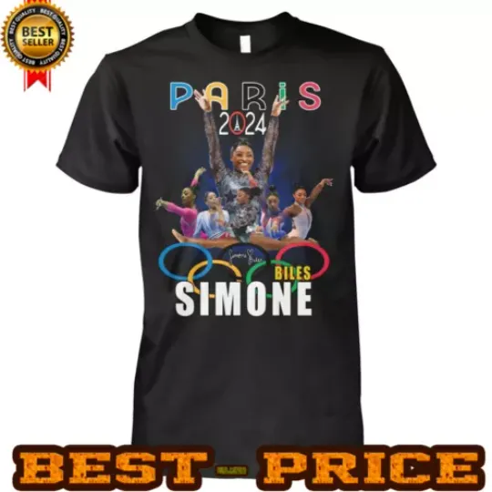 Paris 2024 Simone Biles Olympic Unisex 3D T- Shirt | Olympic Support Shirt | Team USA Olympic 2024 Shirt