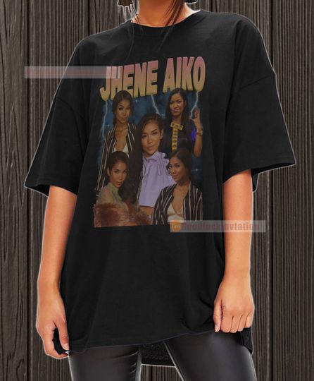 Jhene Aiko Shirt T-shirt Unisex Cotton Vintage 90's Graphic Tee Unisex Crewneck Shirt