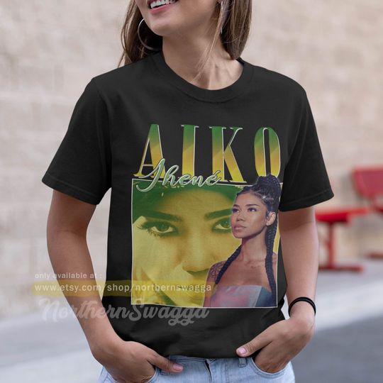 Jhene aiko shirt cool fan art t-shirt 90s poster design retro style 197 tee