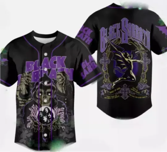 Black Sabbath Love Is Life Baseball Jersey 3D Shirt Gift For Fans