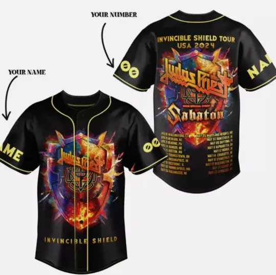 Personalized Judas Priest Invincible Shield 2024 Baseball Jersey
