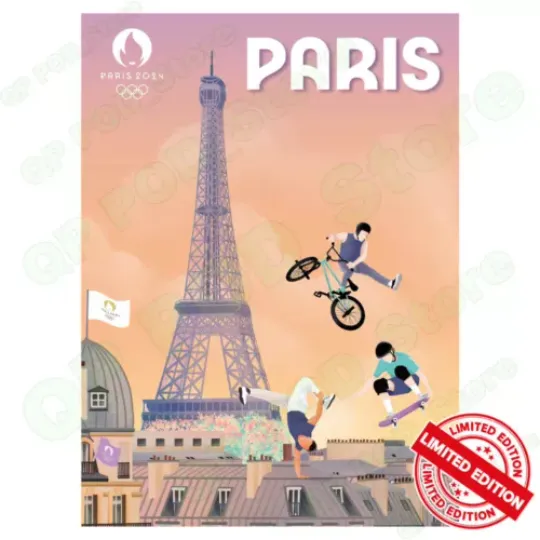 Paris 2024 Olympics Paris Sports Poster Best Gift Fans Limited Edition