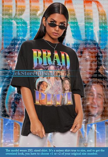 BRAD PITT Vintage Shirt, Brad Pitt Homage Tshirt, Brad Pitt Fan Tees, Brad Pitt Retro 90s Shirt, Brad Pitt Merch Gift, Brad Pitt Film #ari