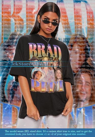 BRAD PITT Vintage Shirt, Brad Pitt Homage Tshirt, Brad Pitt Fan Tees, Brad Pitt Retro 90s Shirt, Brad Pitt Merch Gift, Brad Pitt Film #ari