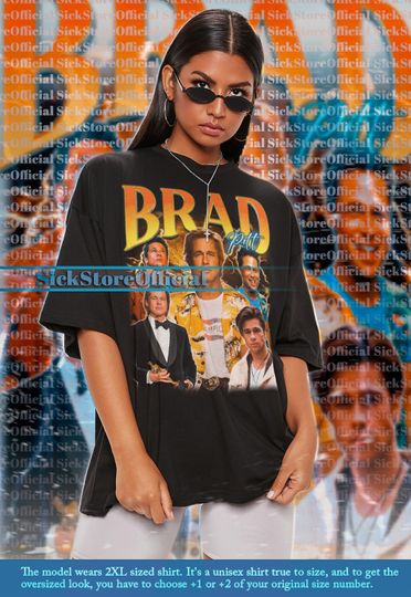 BRAD PITT Vintage Shirt, Brad Pitt Homage Tshirt, Brad Pitt Fan Tees, Brad Pitt Retro 90s Shirt, Brad Pitt Merch Gift, Brad Pitt Film Tees