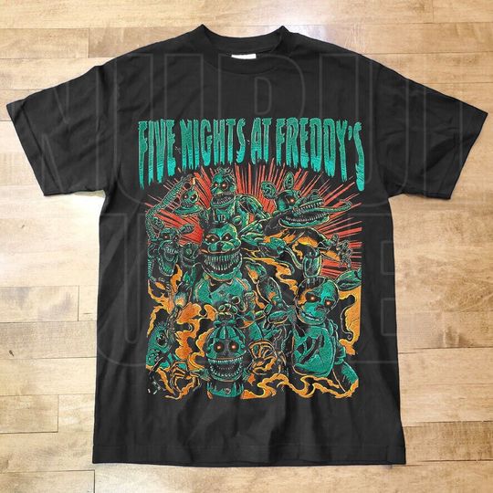 Vintage Style Five Nights At Freddy's Vintage T-Shirt, FNAF T-Shirt, Gift For Women and Man Unisex T-Shirt  FF09
