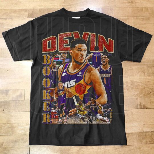 Vintage Style Devin Booker T Shirt, Basketball shirt, Classic 90s Graphic Tee, Unisex, Vintage Bootleg, Gift, Retro DB17