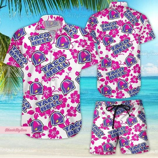 Taco Bell Shirt, Taco Bell Button Shirt, Taco Bell Cake Hawaii Shirt, Taco Bell Sauce Shorts, Taco Bell Men Shorts, Button Down Shirt