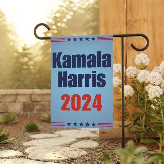 Kamala Harris Garden Flag Vote Blue garden flag, porch garden sign, Democrat